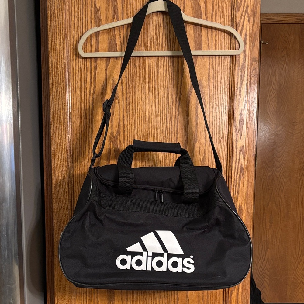 Adidas Black Duffel Bag, Very Good Condition